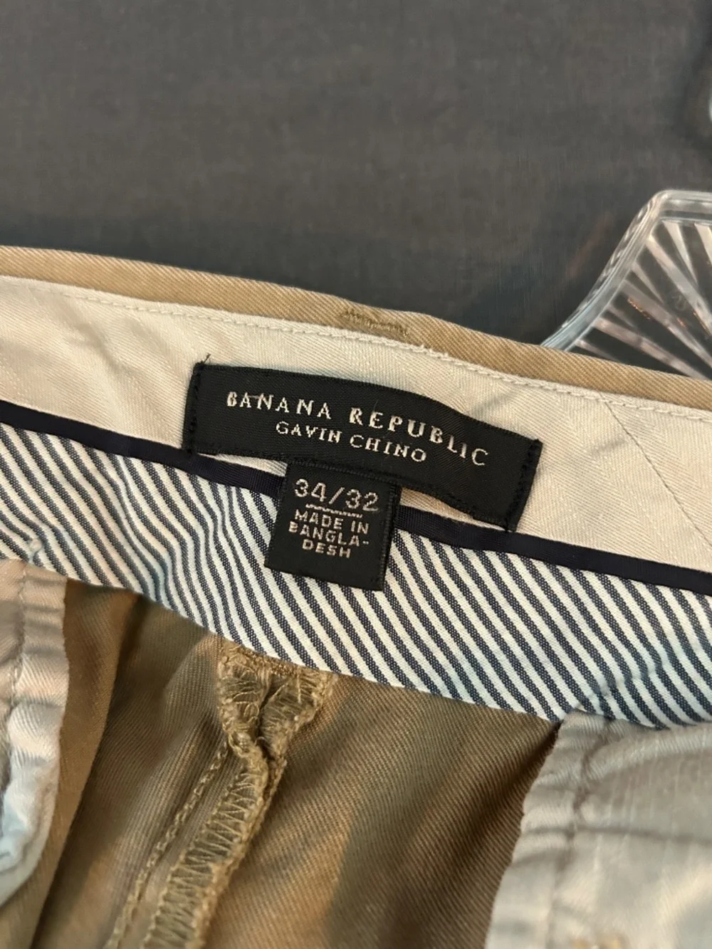 BANANA REPUBLIC GAVIN CHINO 34/32 MENS PANTS